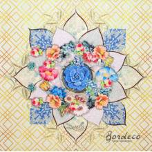 Serwetka decoupage firmy AMBIENTE rozeta 33x33cm